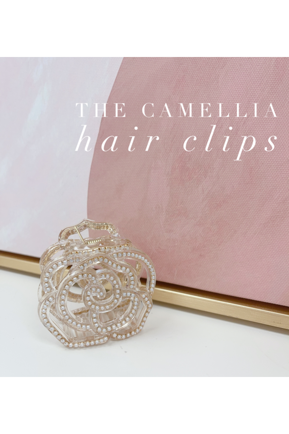 The camellia hair clips